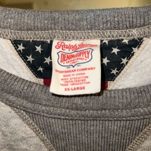 Worn once Ralph Lauren Denim & Supply pullover sweatshirt Sz XXL